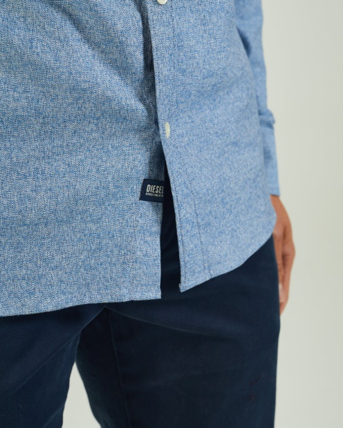 Diesel UK Hesten Grindle Shirt Snorkel Blue