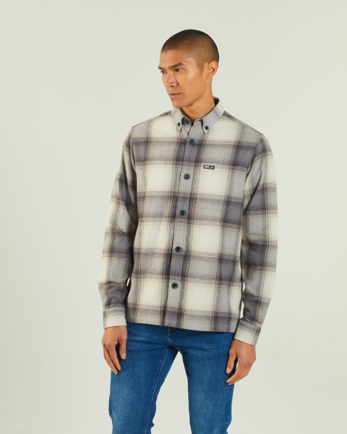 Shackleton Overshirt Check Diesel UK Beige