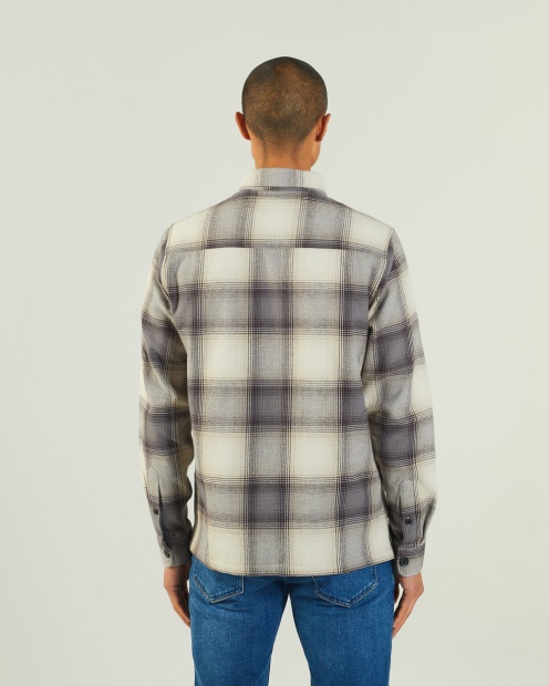 Shackleton Overshirt Check Diesel UK Beige