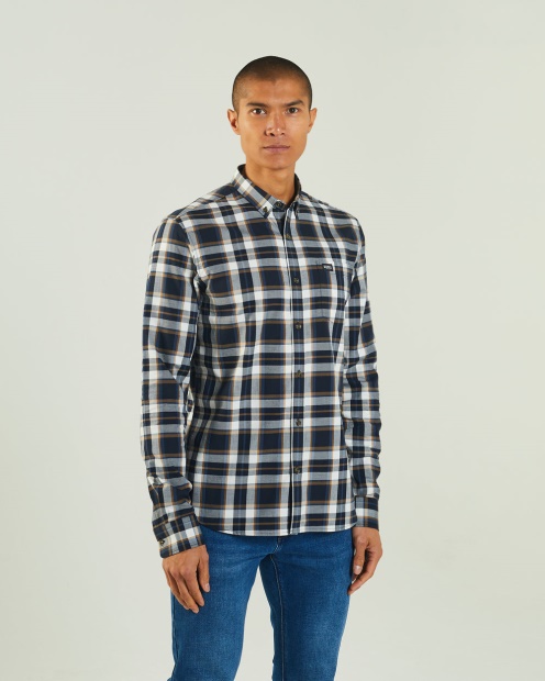Diesel UK Booker Ls Shirt Navy Check