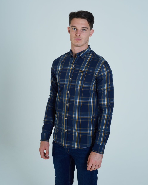 Navy Diesel UK Cash L/S Shirt Check