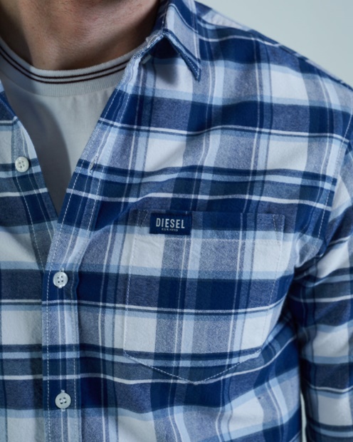 Woodrow L/S Shirt Check Diesel UK Blue