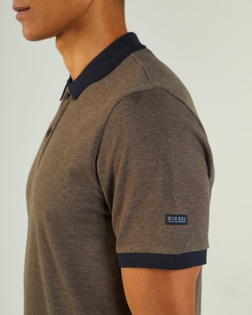 Grey Diesel UK Denzel Polo Silt Stone