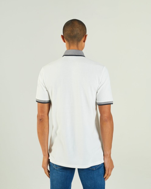 Lacazette Polo Dove Diesel UK White