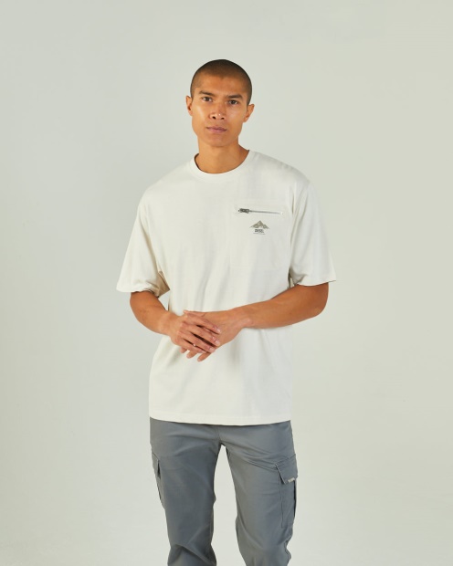 Adventure Tee Clay Ivory Diesel UK Ivory
