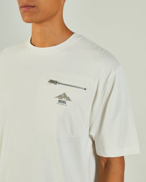 Adventure Tee Clay Ivory Diesel UK Ivory