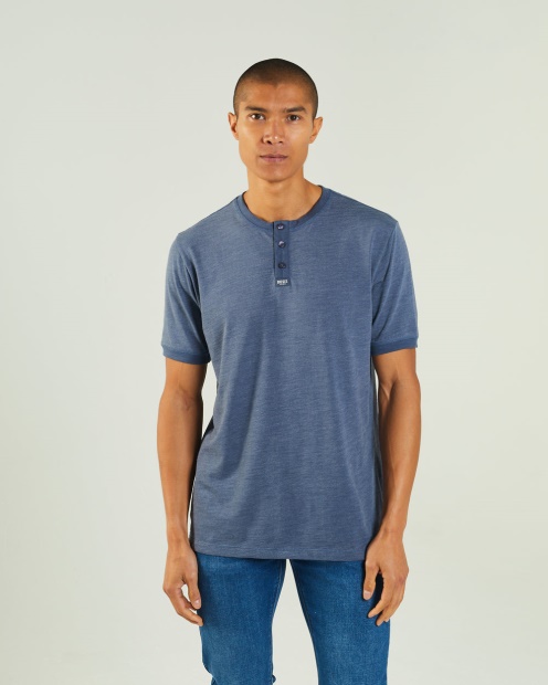 Diesel UK Marcel Tee Steel Indigo Blue