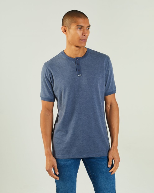 Diesel UK Marcel Tee Steel Indigo Blue