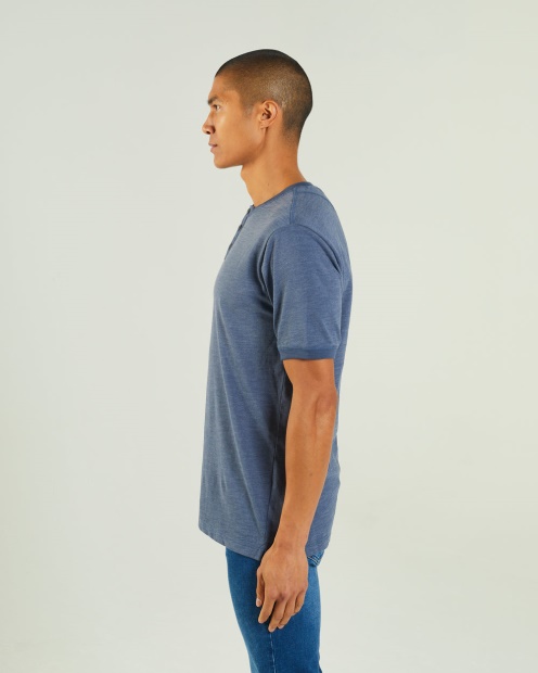 Diesel UK Marcel Tee Steel Indigo Blue