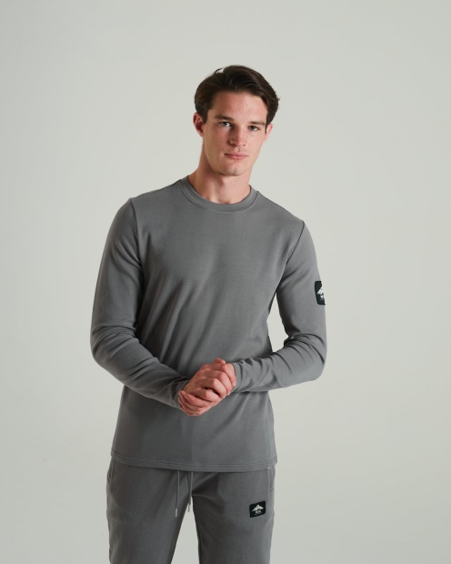 Diesel UK Olympic Ls Tee Rock Climb Grey