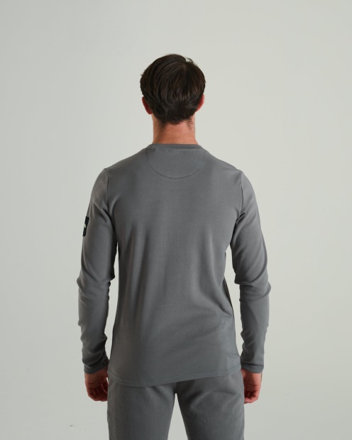 Diesel UK Olympic Ls Tee Rock Climb Grey