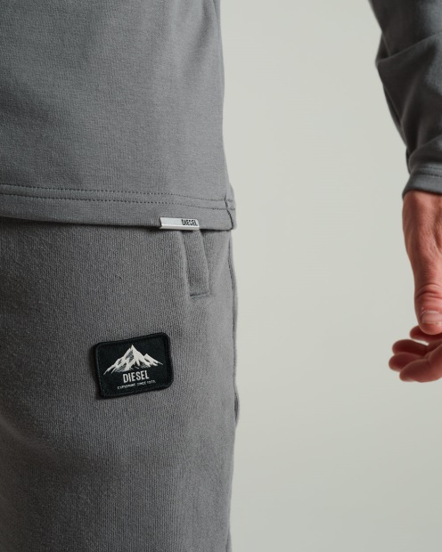 Diesel UK Olympic Ls Tee Rock Climb Grey