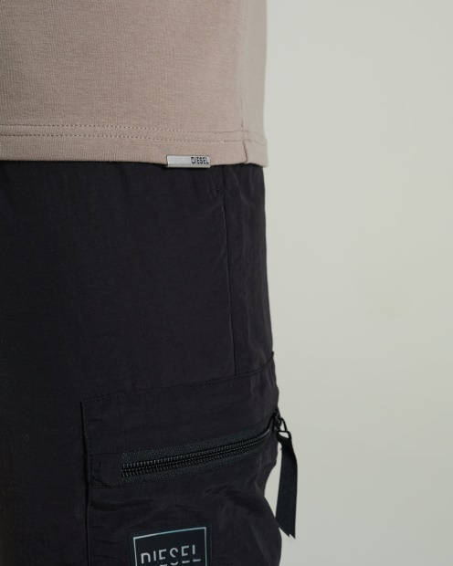 Grey Diesel UK Olympic Ls Tee Stone Biscuit