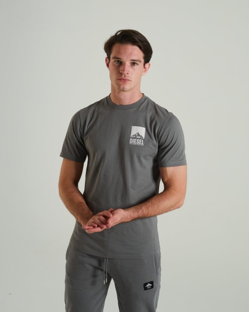 Wilderness Tee Rock Climb Diesel UK Grey