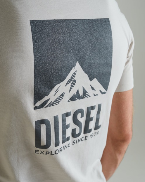 Diesel UK Wilderness Tee Clay Ivory