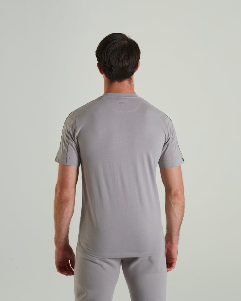 Light Grey Tiberius Tee Fossil Stone Diesel UK