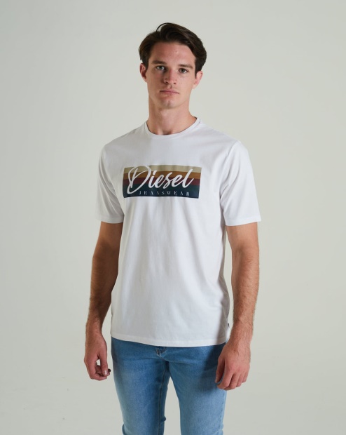 Diesel UK Patricio Tee Dove White