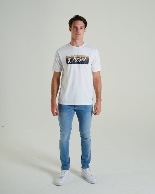 Diesel UK Patricio Tee Dove White