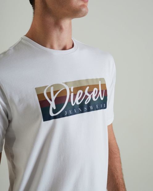 Diesel UK Patricio Tee Dove White