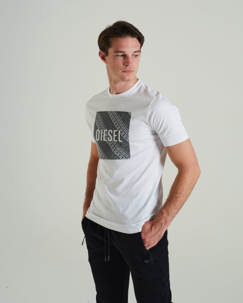Diesel UK Garric Tee Optic White