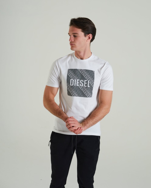 Diesel UK Garric Tee Optic White