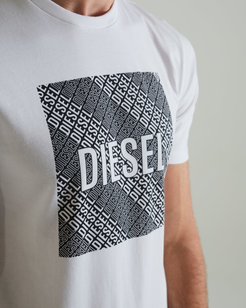 Diesel UK Garric Tee Optic White