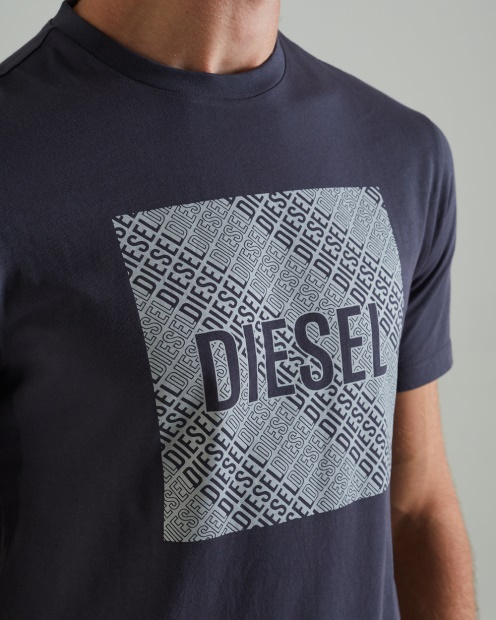 Grey Garric Tee Thunder Grey Diesel UK