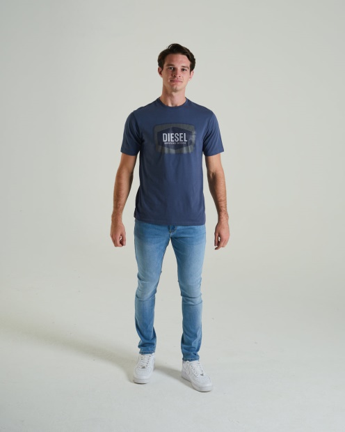 Blue Diesel UK Peter Tee Steel Indigo