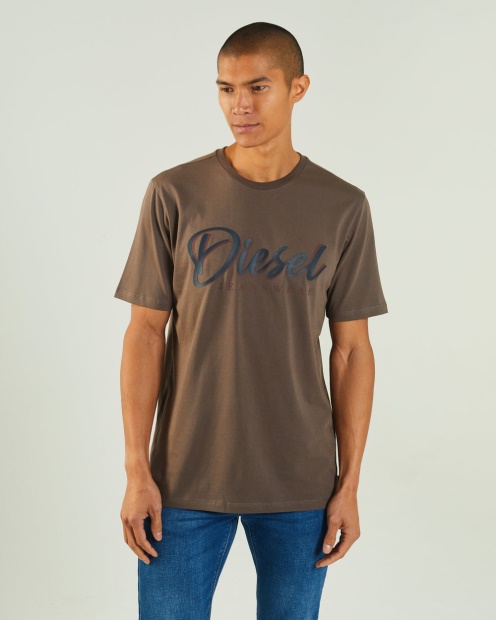Grey Philip Tee Silt Stone Diesel UK