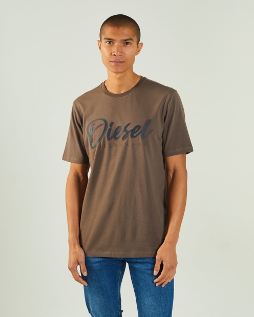 Grey Philip Tee Silt Stone Diesel UK