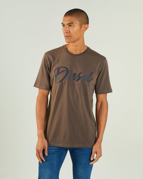 Grey Philip Tee Silt Stone Diesel UK