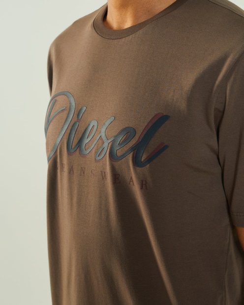 Grey Philip Tee Silt Stone Diesel UK