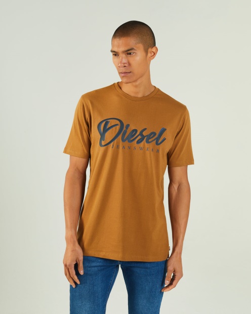 Diesel UK Philip Tee Maple Leaf Brown