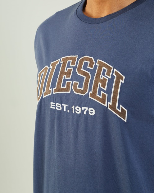 Diesel UK Ronnie Tee Steel Indigo Blue