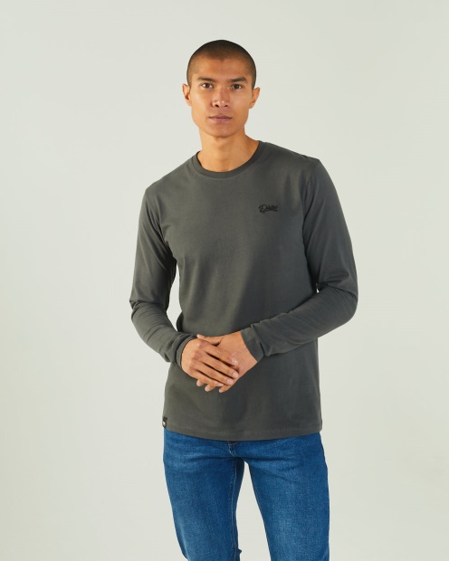 Basic Scott L/S Tee Pine Green Diesel UK Green