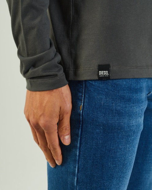 Basic Scott L/S Tee Pine Green Diesel UK Green