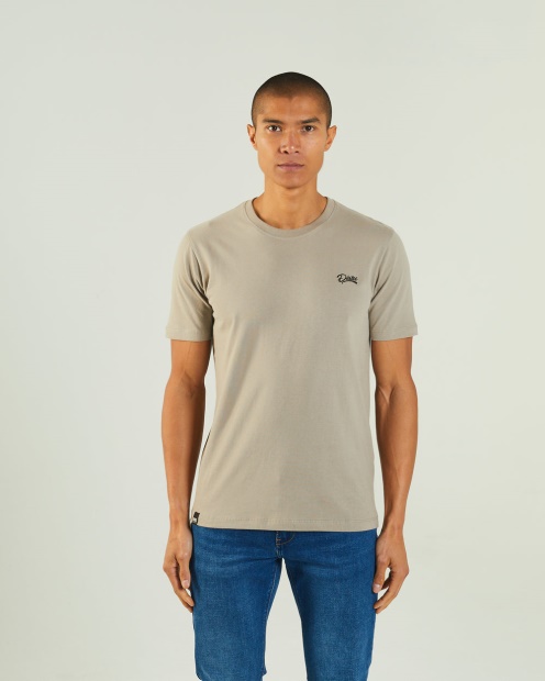 Diesel UK Basic Scott O Neck Tee Rock Biscuit Beige
