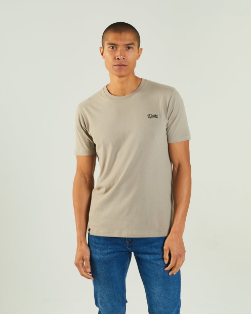 Diesel UK Basic Scott O Neck Tee Rock Biscuit Beige
