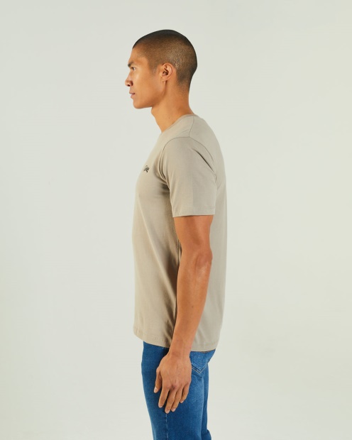 Diesel UK Basic Scott O Neck Tee Rock Biscuit Beige
