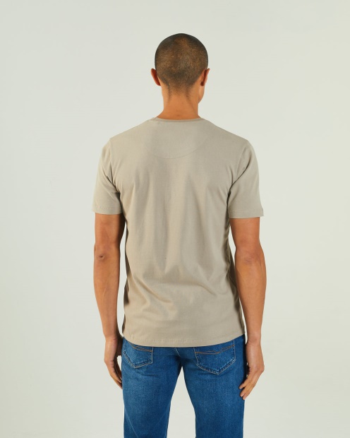 Diesel UK Basic Scott O Neck Tee Rock Biscuit Beige