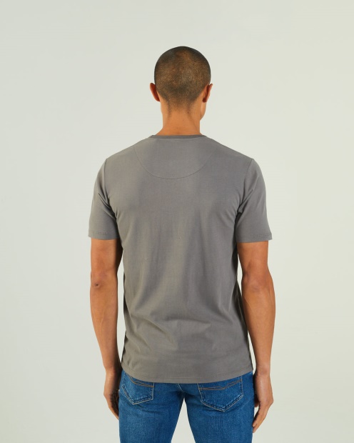 Grey Basic Scott O Neck Tee Rock Climb Diesel UK
