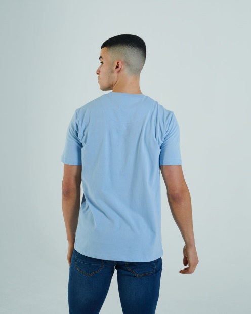 Diesel UK Basic Scott O Neck Tee Natural Blue