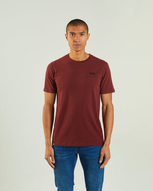 Basic Scott O Neck Tee Vineyard Diesel UK Wine