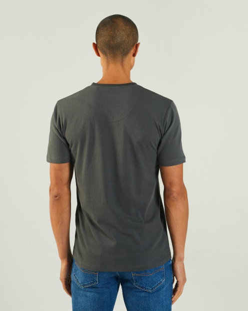 Green Basic Scott V Neck Tee Pine Green Diesel UK
