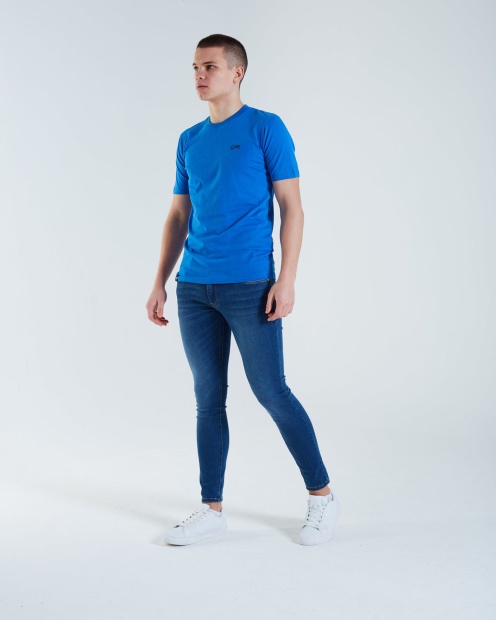 Diesel UK Basic Scott O Neck Tee Nautical Blue