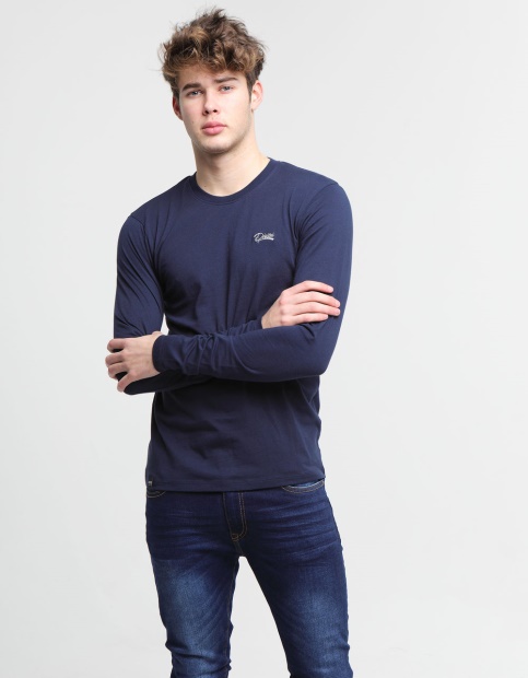 Diesel UK Basic Scott L/S Tee Navy Iris