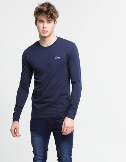 Diesel UK Basic Scott L/S Tee Navy Iris