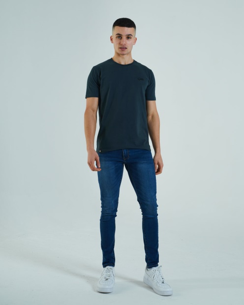 Basic Scott O Neck Tee Pond Green Diesel UK Green