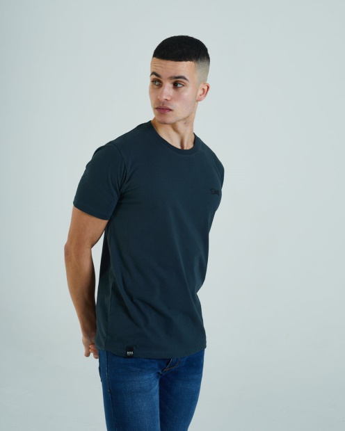 Basic Scott O Neck Tee Pond Green Diesel UK Green