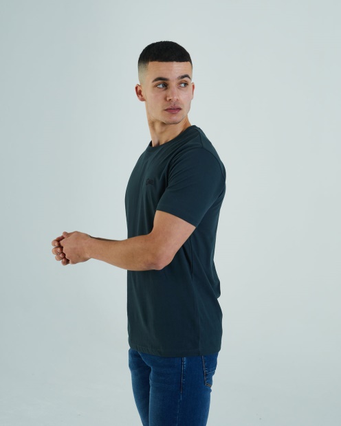 Basic Scott O Neck Tee Pond Green Diesel UK Green